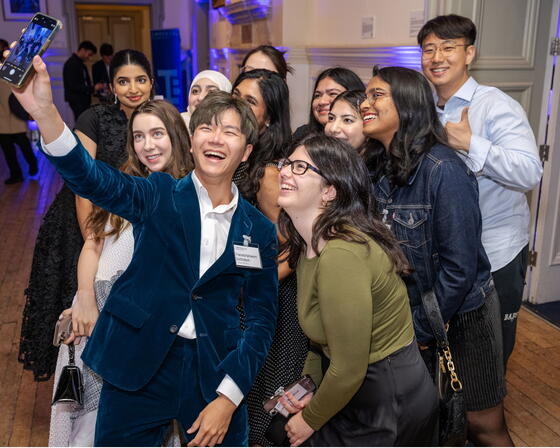 Dean Graduation Reception Selfie